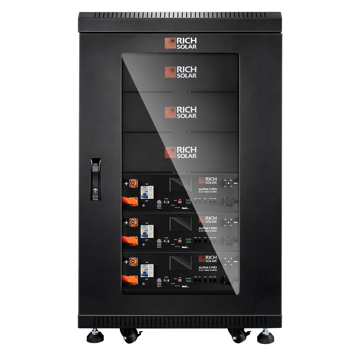 ALPHA 5 PRO | 51.2V 100Ah LiFePO4 Battery | Premium 48V Server Rack Lithium Battery for Residential, Commercial, RVs, Off-Grid | 7,000 Lifetime Cycles | 10 Year Warranty | UL1973, UL9540A Certified - RICH SOLAR