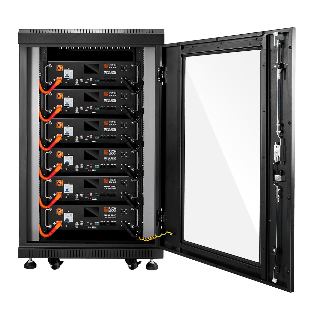 ALPHA 5 PRO | 51.2V 100Ah LiFePO4 Battery | Premium 48V Server Rack Lithium Battery for Residential, Commercial, RVs, Off-Grid | 7,000 Lifetime Cycles | 10 Year Warranty | UL1973, UL9540A Certified - RICH SOLAR