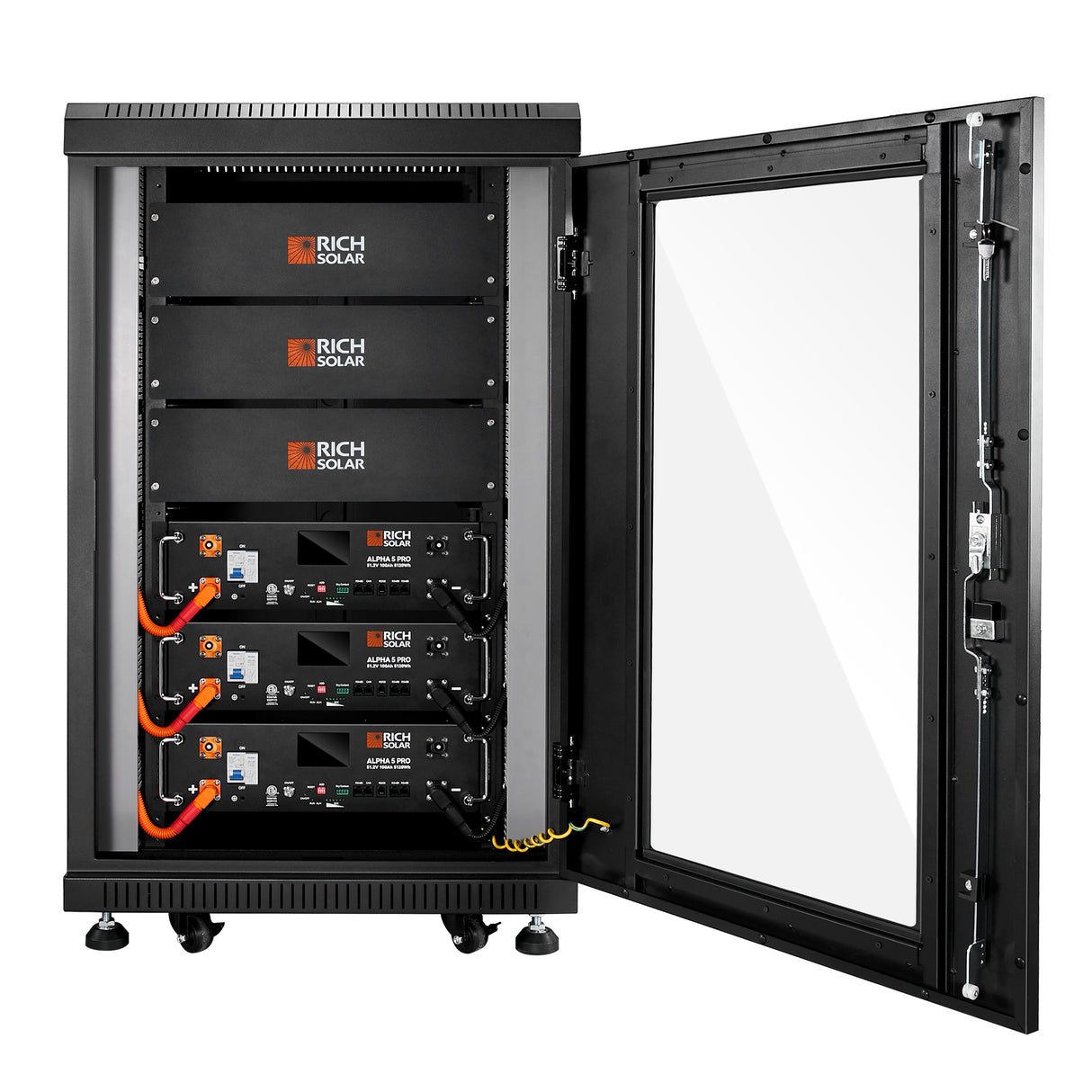 ALPHA 5 PRO | 51.2V 100Ah LiFePO4 Battery | Premium 48V Server Rack Lithium Battery for Residential, Commercial, RVs, Off-Grid | 7,000 Lifetime Cycles | 10 Year Warranty | UL1973, UL9540A Certified - RICH SOLAR