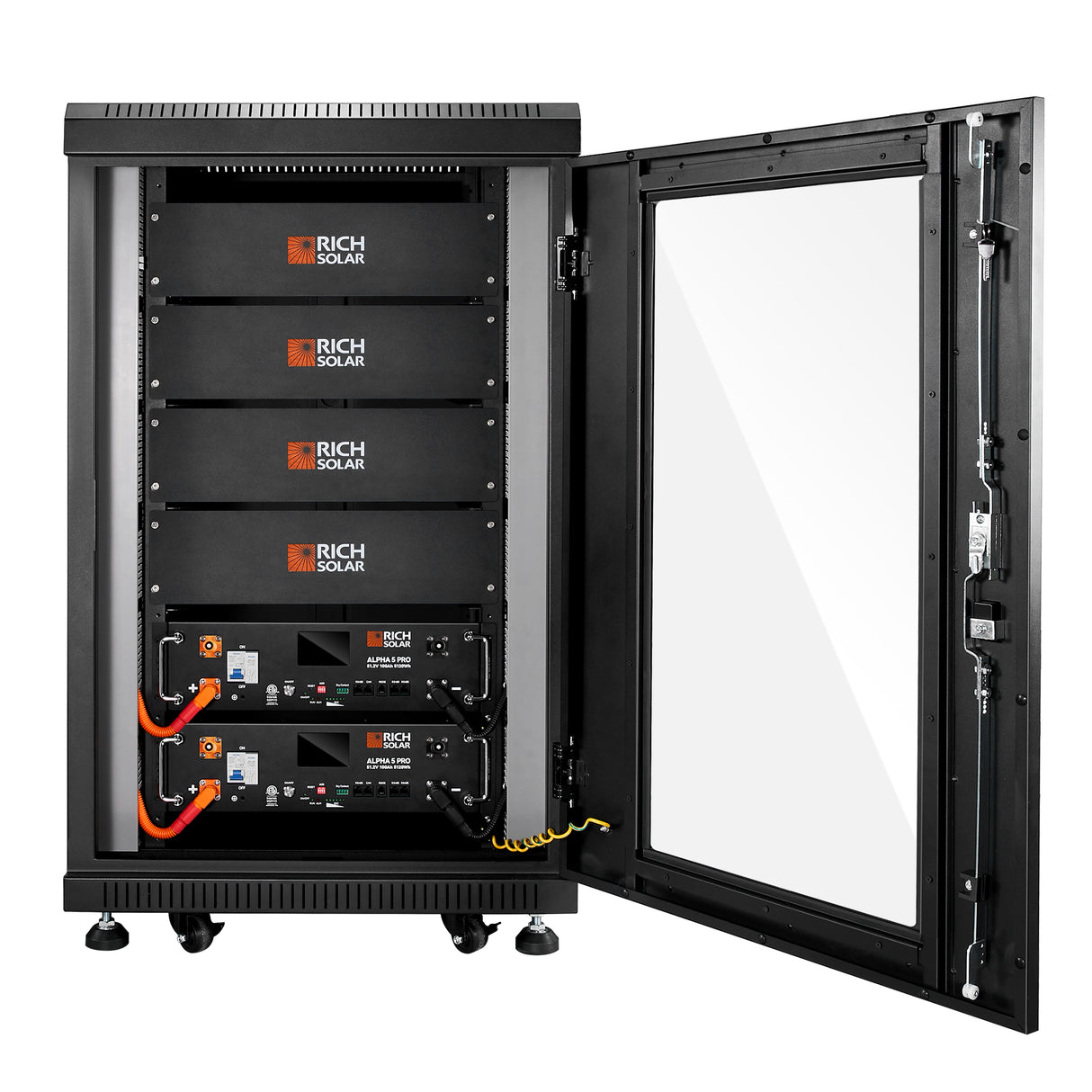 ALPHA 5 PRO | 51.2V 100Ah LiFePO4 Battery | Premium 48V Server Rack Lithium Battery for Residential, Commercial, RVs, Off-Grid | 7,000 Lifetime Cycles | 10 Year Warranty | UL1973, UL9540A Certified - RICH SOLAR