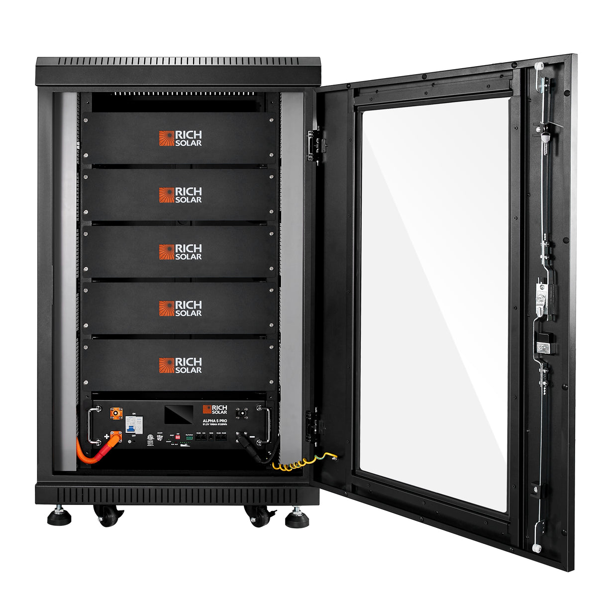 ALPHA 5 PRO | 51.2V 100Ah LiFePO4 Battery | Premium 48V Server Rack Lithium Battery for Residential, Commercial, RVs, Off-Grid | 7,000 Lifetime Cycles | 10 Year Warranty | UL1973, UL9540A Certified - RICH SOLAR