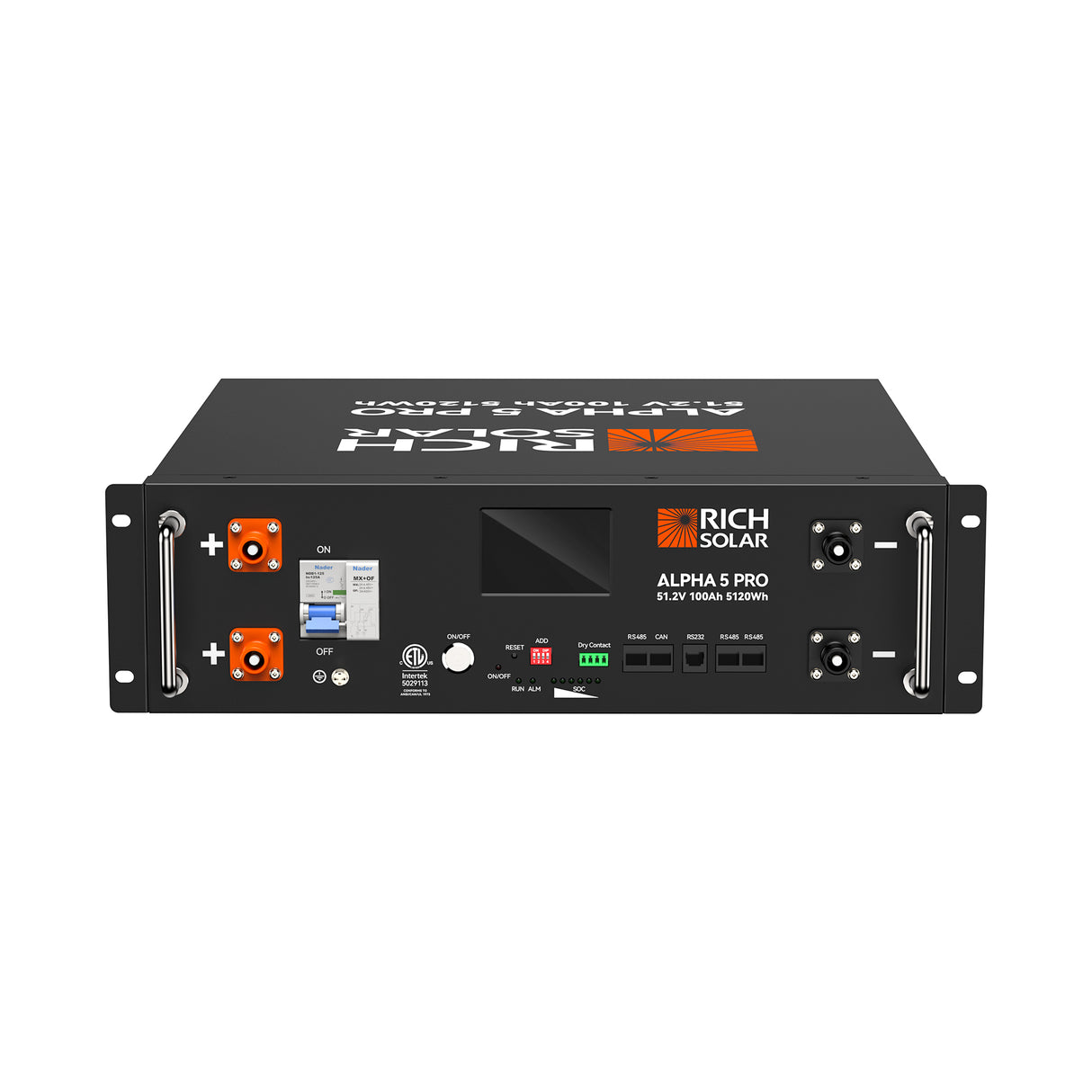 ALPHA 5 PRO | 51.2V 100Ah LiFePO4 Battery | Premium 48V Server Rack Lithium Battery for Residential, Commercial, RVs, Off-Grid | 7,000 Lifetime Cycles | 10 Year Warranty | UL1973, UL9540A Certified - RICH SOLAR