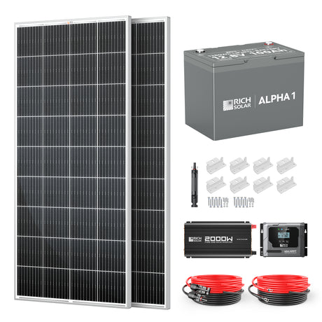 400 Watt Complete Solar Kit - RICH SOLAR