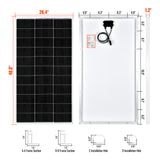 MEGA 150 | 150 Watt Solar Panel | Lightweight 12V Off-Grid Solar Panel for RVs, Cabins, Boats | 25-Year Output Warranty | UL Certified - RICH SOLAR